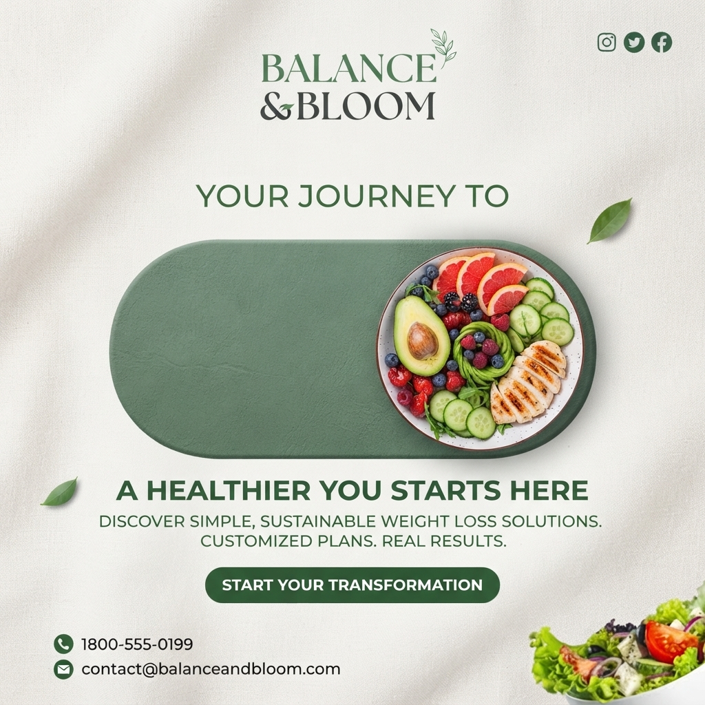 Large green toggle switch with a healthy bowl of chicken, avocado, berries and grapefruit as the switch knob