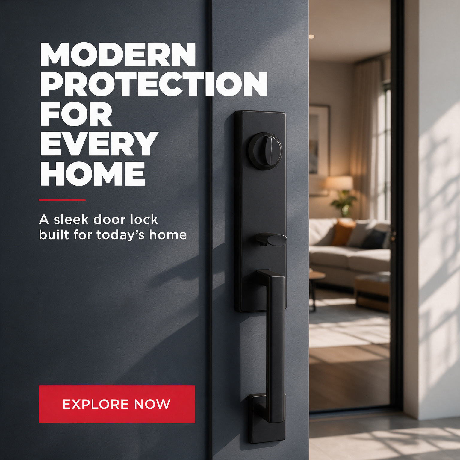 Modern Protection for Every Home – Matte Black Handleset
