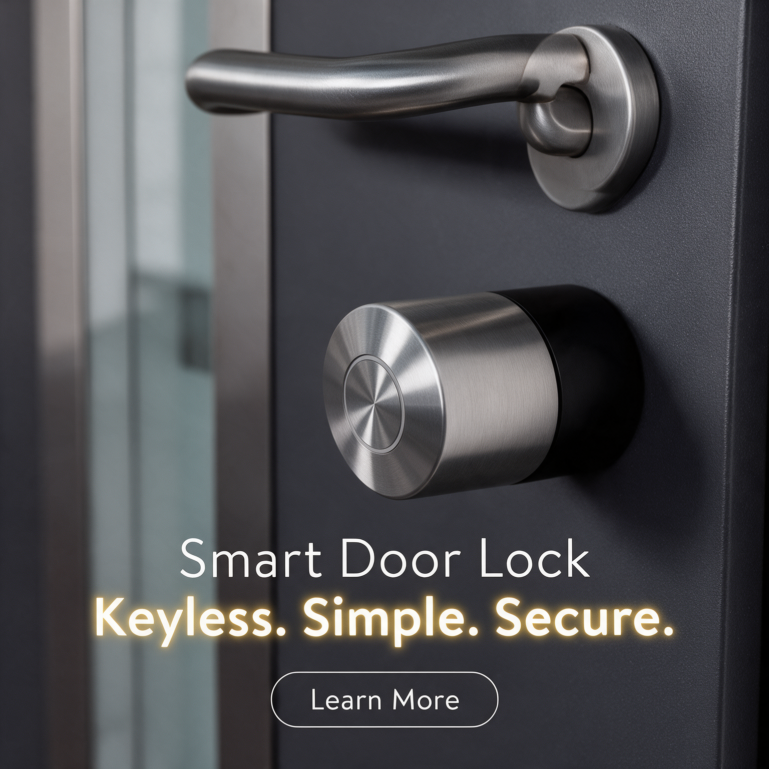 Smart Door Lock – Keyless. Simple. Secure. Cylinder Close-up