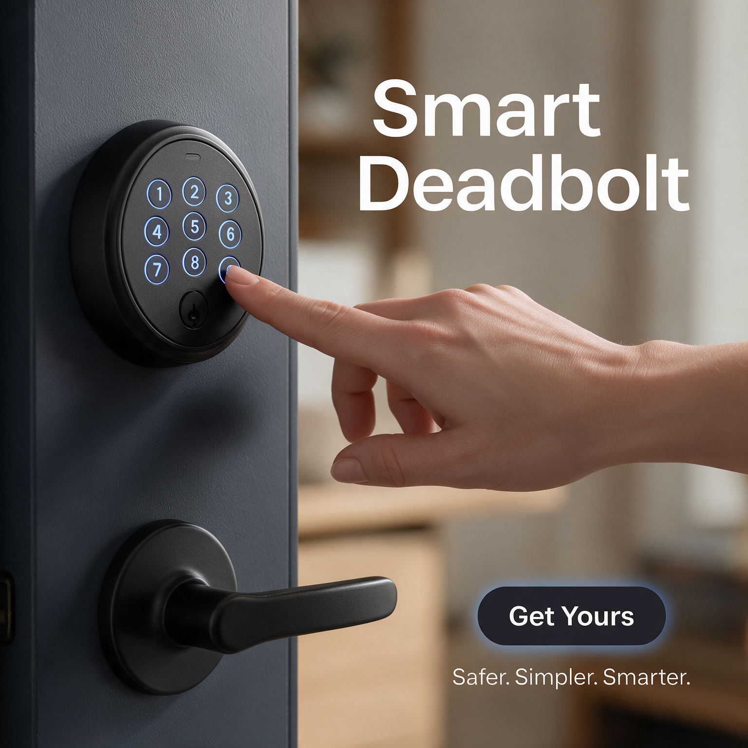 Smart Deadbolt – Safer. Simpler. Smarter. Keypad Lifestyle