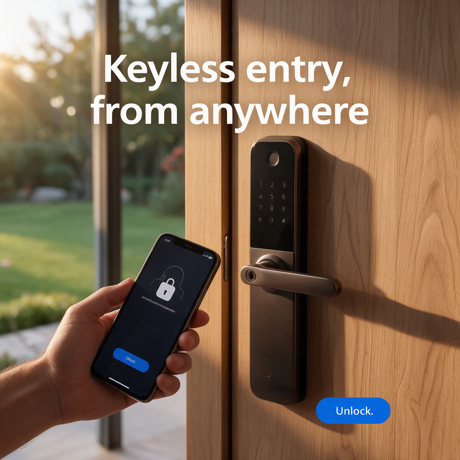 Keyless Entry From Anywhere – App-Controlled Smart Lock