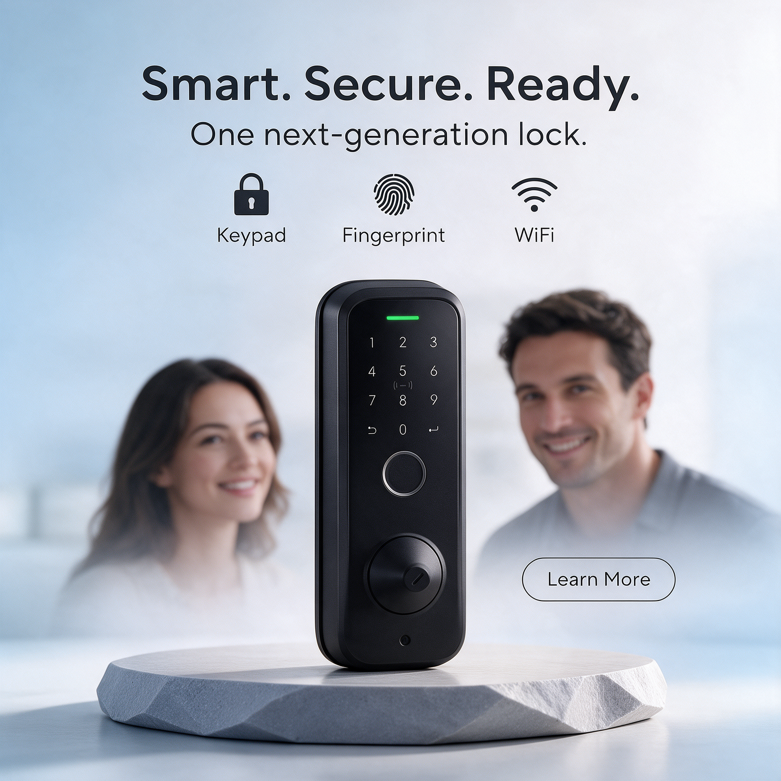 Smart. Secure. Ready. – Keypad Fingerprint WiFi Lock
