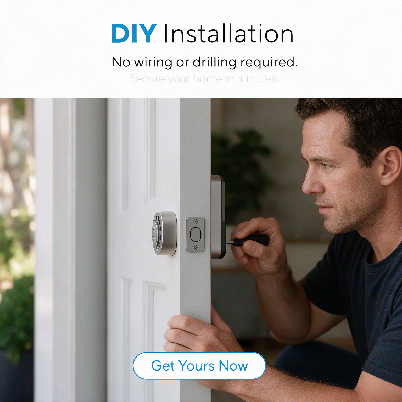 DIY Installation – No Wiring or Drilling Smart Lock
