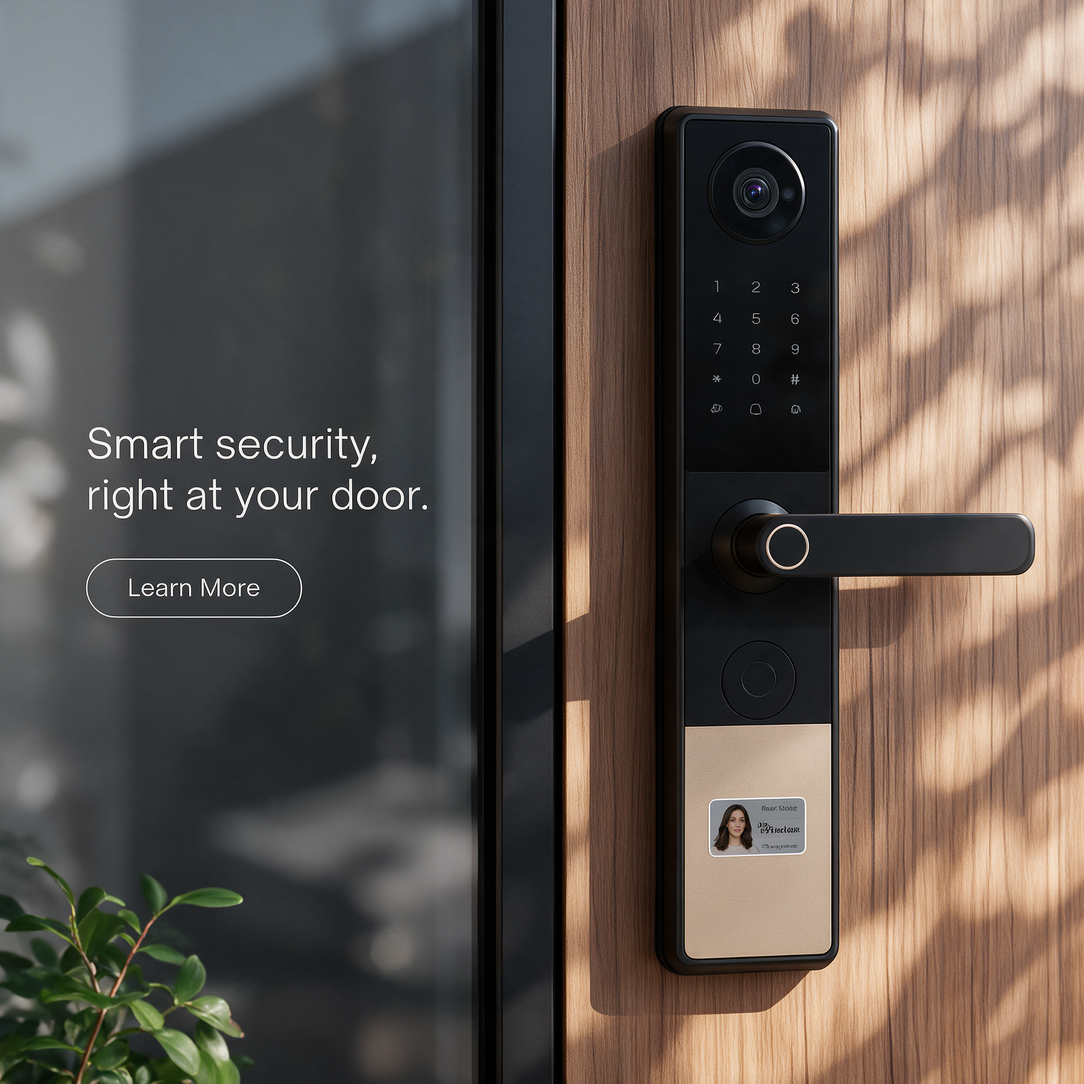 Smart security, right at your door. – Video Smart Lock with Camera